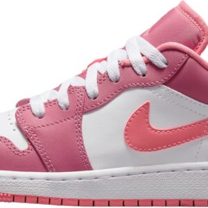 Jordan Nike 1 Low Grade School Desert Berry/Coral Chalk-White 553560-616 5Y